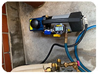 真空引き作業の実施